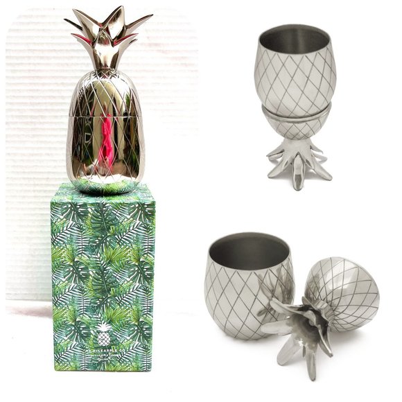 Anthropologie Other - W&P Pineapple Tumbler Silver 12 oz New in the box